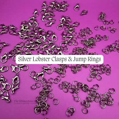 12mm Silver Lobster Clasps & 5mm Jump Rings Kit – Quick-Change Pastie Tassel Hardware